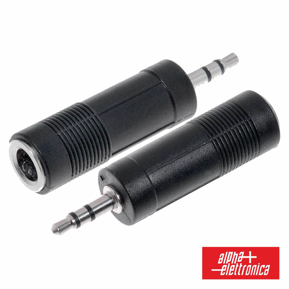 Ficha Adaptadora 3.5Mm Macho St / 6.35Mm Fêmea St - NOVEDUC Equipamento Laboratório e Formação Profissional