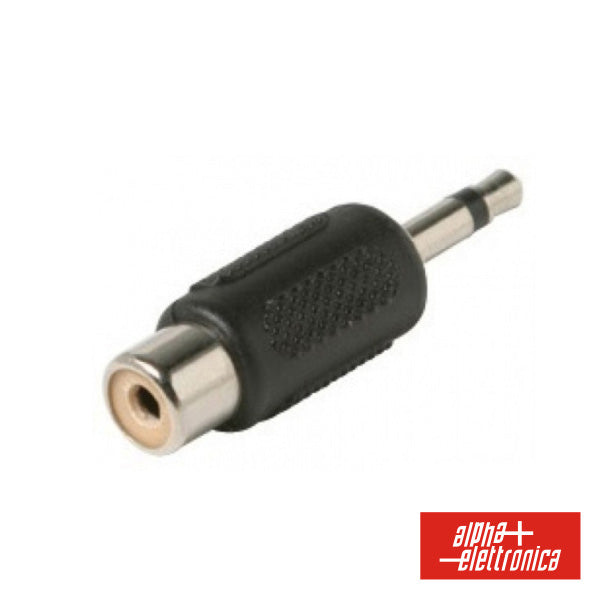 Ficha Adaptadora Jack 3.5Mm Macho Mono / Rca Fêmea - NOVEDUC Equipamento Laboratório e Formação Profissional