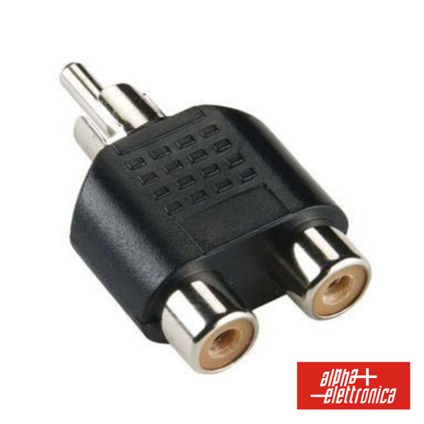 Ficha Adaptadora Rca Macho / 2 Rca Fêmea - NOVEDUC Equipamento Laboratório e Formação Profissional