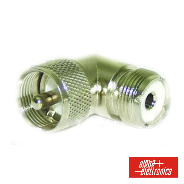 Ficha Adaptadora Uhf A 90º Macho/ Fêmea M 359/A - NOVEDUC Equipamento Laboratório e Formação Profissional
