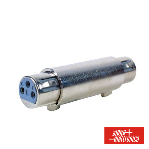Ficha Adaptadora Xlr 3P Fêmea / Xlr 3P Fêmea - NOVEDUC Equipamento Laboratório e Formação Profissional
