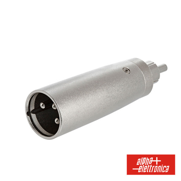 Ficha Adaptadora Xlr 3P Macho / Rca Macho - NOVEDUC Equipamento Laboratório e Formação Profissional