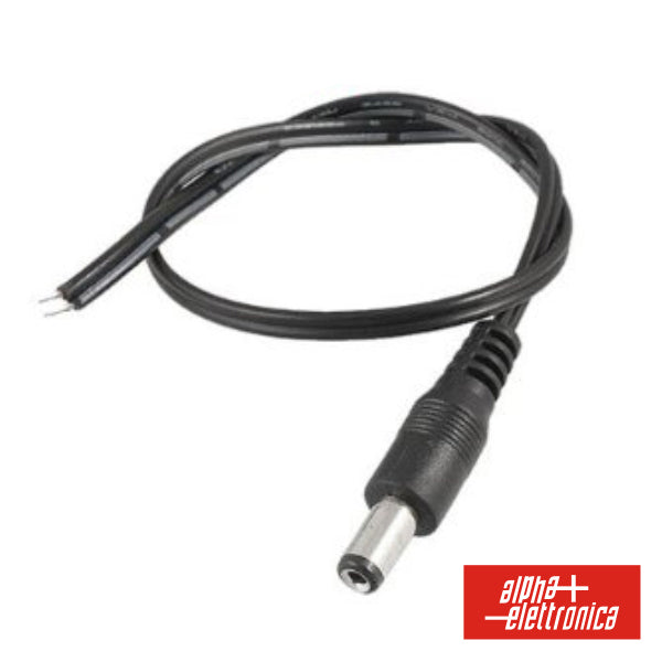 Ficha Alimentação Dc Fêmea Ø 5.5-2.1Mm 12Mm C/ Cabo - NOVEDUC Equipamento Laboratório e Formação Profissional