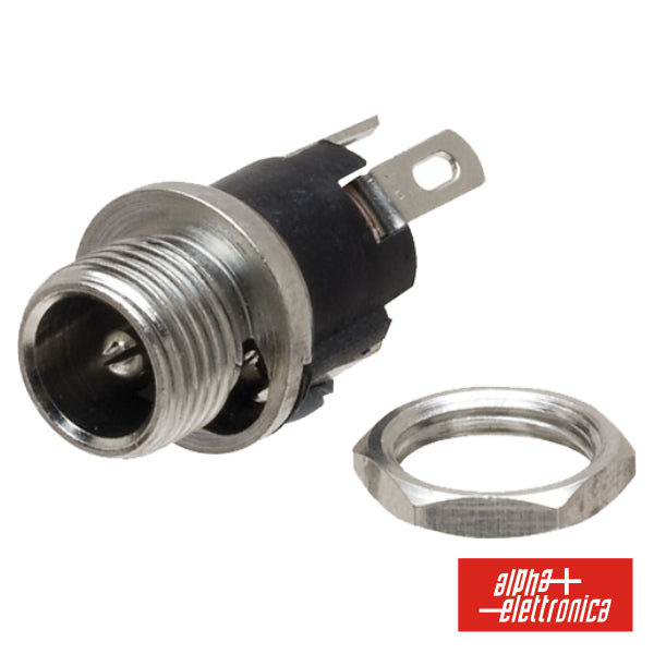 Ficha Alimentação Dc Macho 2.1-5.5Mm P/ Chassis - NOVEDUC Equipamento Laboratório e Formação Profissional