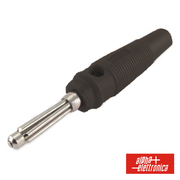 Ficha Banana 4Mm Macho Preta - NOVEDUC Equipamento Laboratório e Formação Profissional