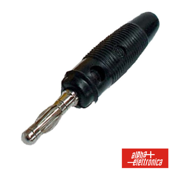 Ficha Banana 4Mm Macho Preta - NOVEDUC Equipamento Laboratório e Formação Profissional