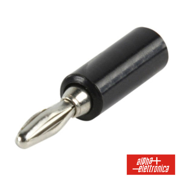 Ficha Banana 4Mm Macho Preta - NOVEDUC Equipamento Laboratório e Formação Profissional