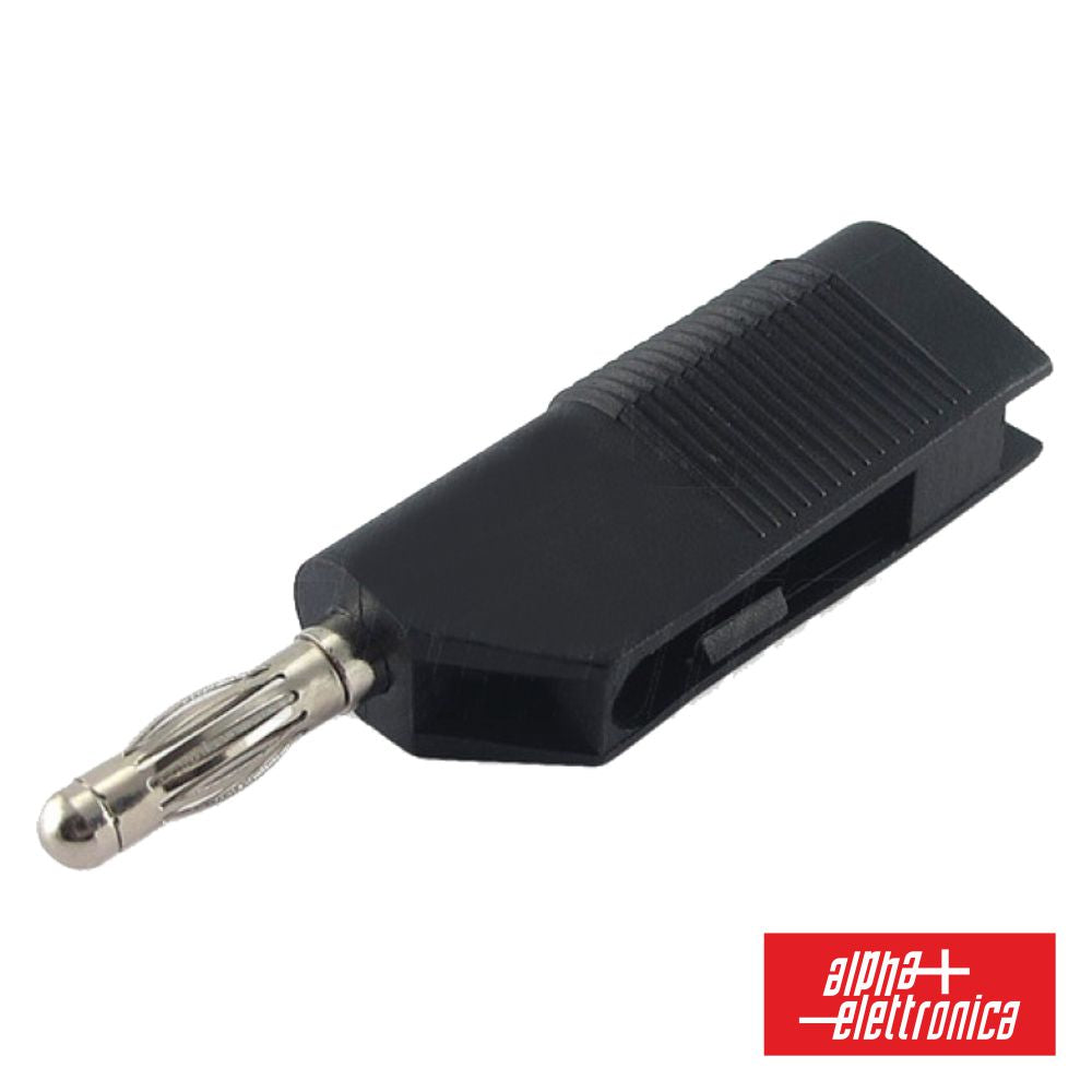 Ficha Banana 4Mm Macho Preto - NOVEDUC Equipamento Laboratório e Formação Profissional