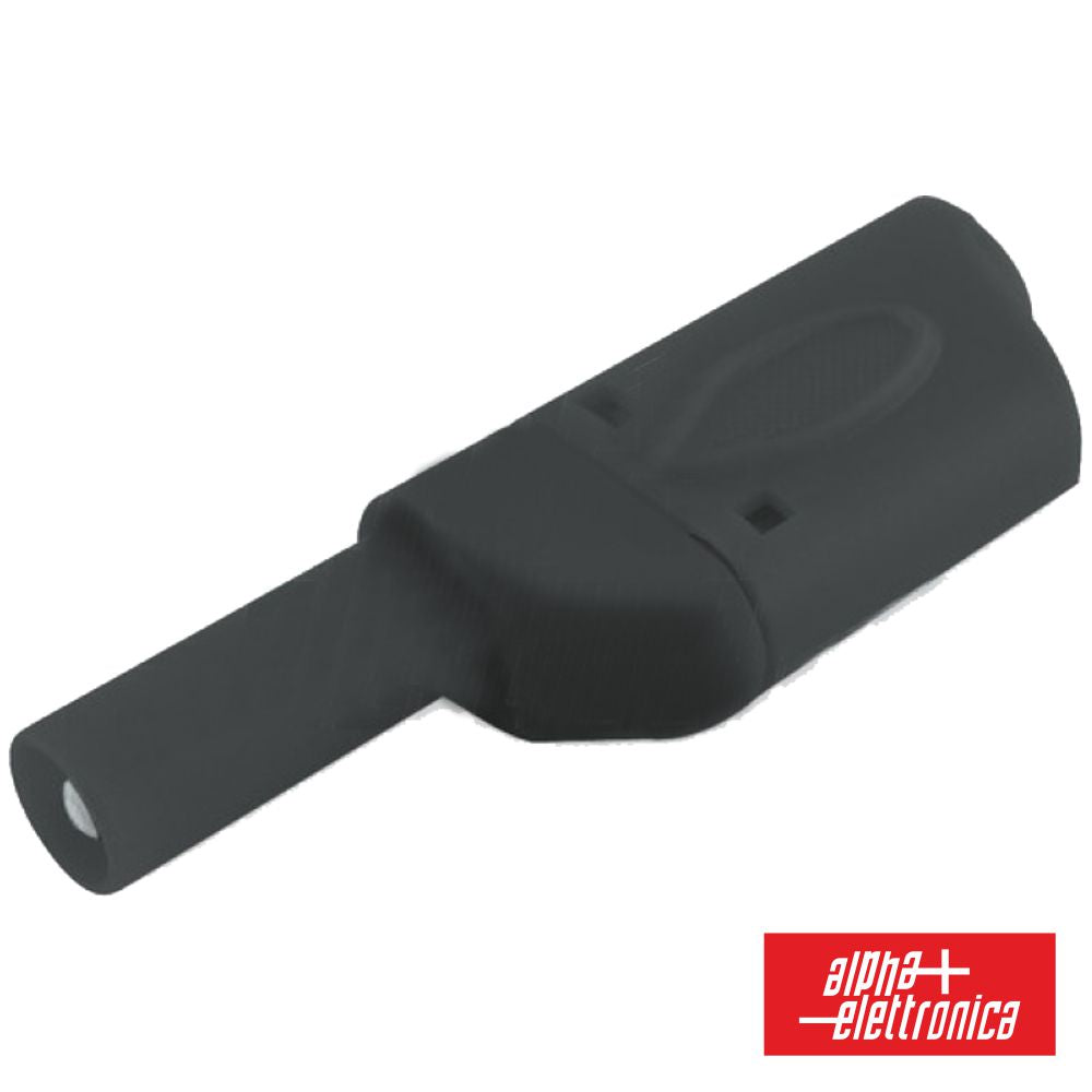 Ficha Banana 4Mm Macho Preto C/ Cobertura - NOVEDUC Equipamento Laboratório e Formação Profissional