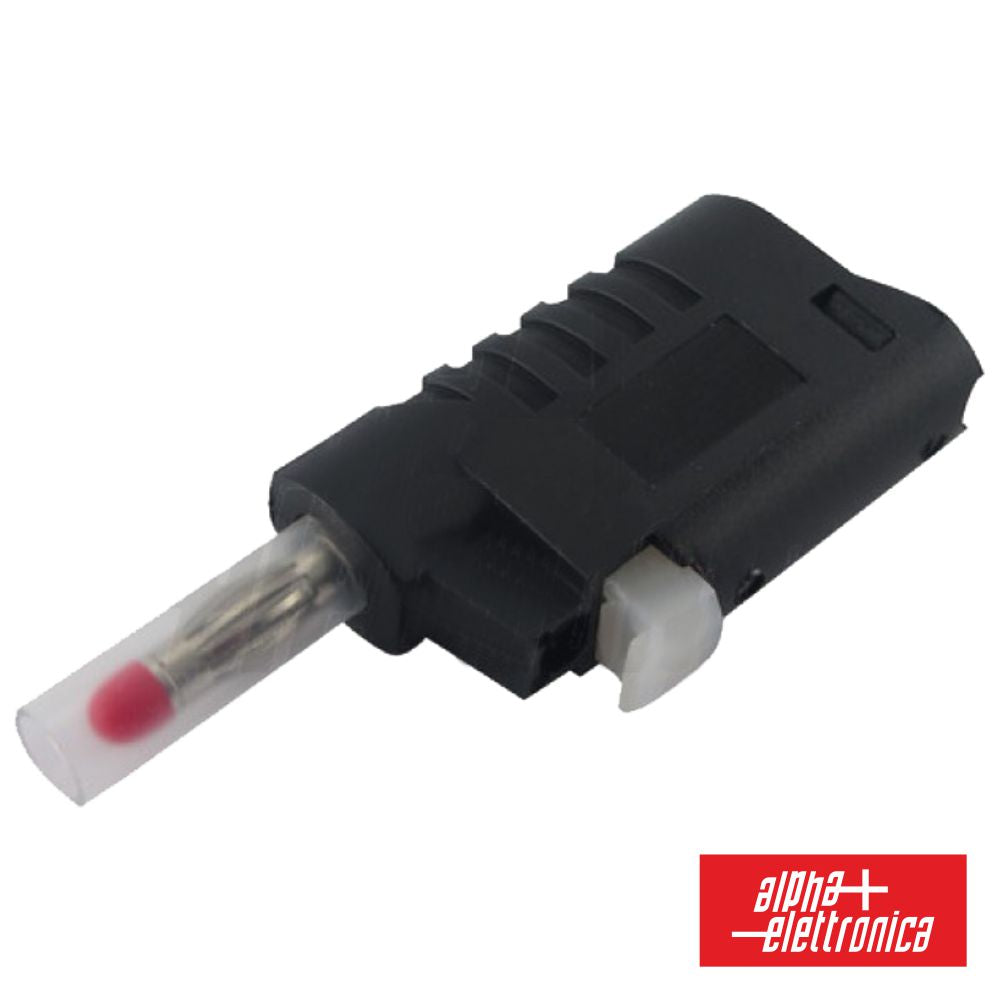 Ficha Banana 4Mm Macho Preto De Pressão - NOVEDUC Equipamento Laboratório e Formação Profissional
