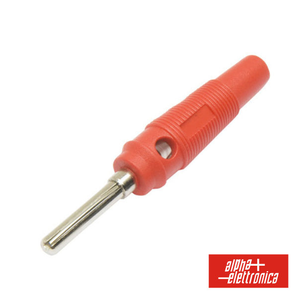 Ficha Banana 4Mm Vermelha - NOVEDUC Equipamento Laboratório e Formação Profissional