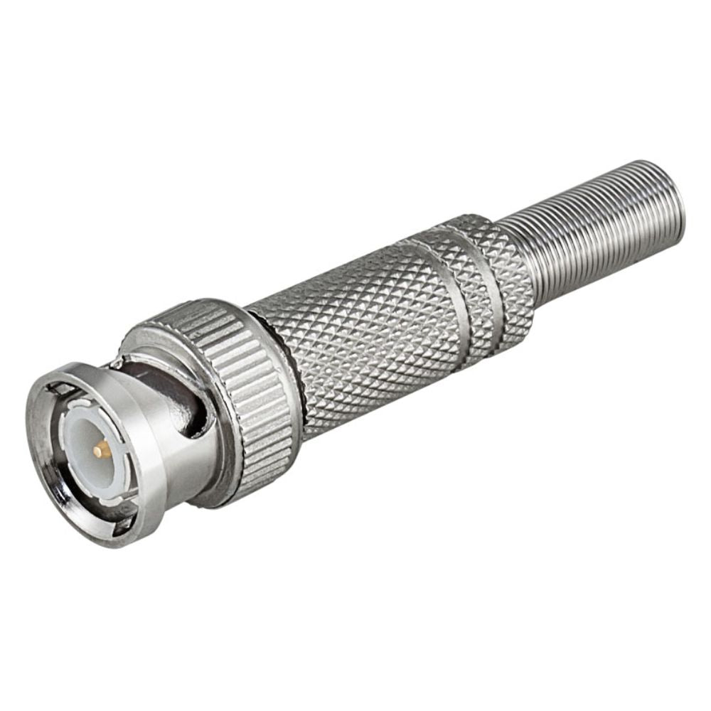 Ficha Bnc Macho C/ Proteção Prateada Rg59 - NOVEDUC Equipamento Laboratório e Formação Profissional