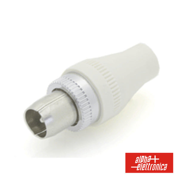 Ficha Coaxial Macho Tv Ø9.5Mm Plástico - NOVEDUC Equipamento Laboratório e Formação Profissional
