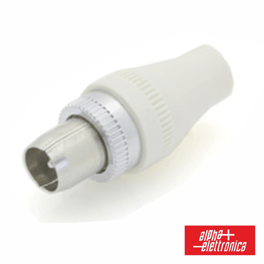 Ficha Coaxial Macho Tv Ø9.5Mm Plástico - NOVEDUC Equipamento Laboratório e Formação Profissional