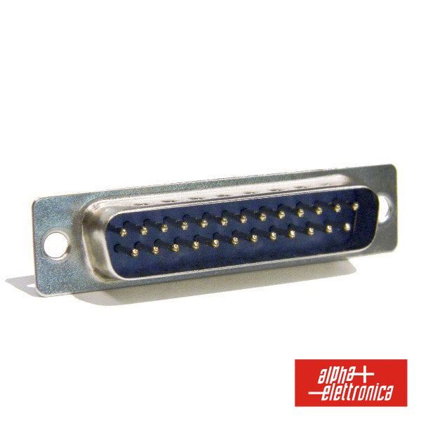 Ficha D-Sub 25P Macho P/ Soldar - NOVEDUC Equipamento Laboratório e Formação Profissional