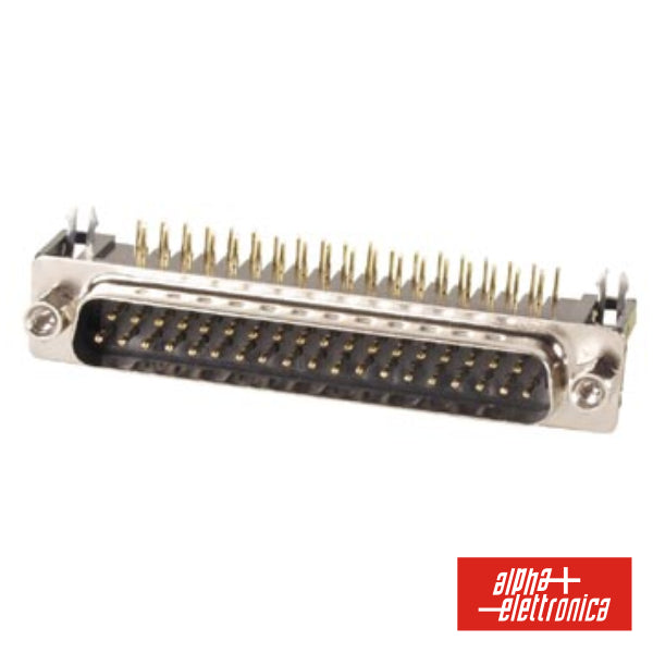 Ficha D-Sub 37P Macho P/Soldar - NOVEDUC Equipamento Laboratório e Formação Profissional