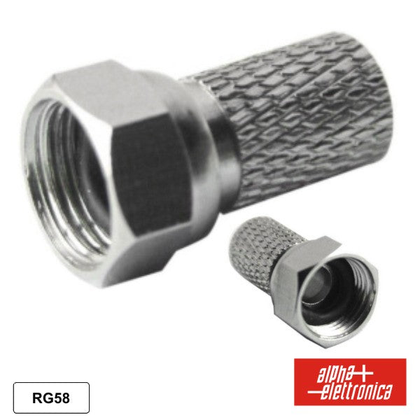 Ficha F Fêmea Niquelada P/ Cabo 5.5Mm Rg58 - NOVEDUC Equipamento Laboratório e Formação Profissional
