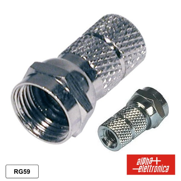 Ficha F Fêmea Niquelada P/ Cabo 6.5Mm Rg59 - NOVEDUC Equipamento Laboratório e Formação Profissional