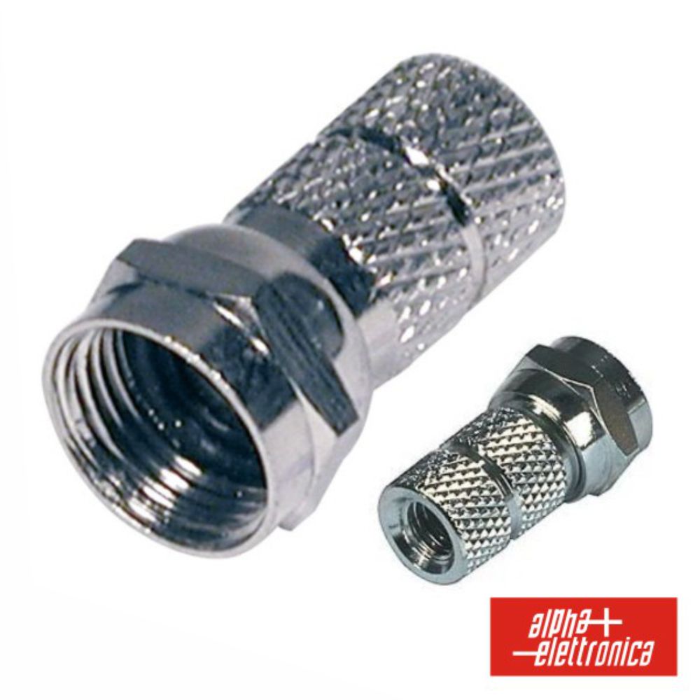 Ficha F Fêmea Niquelada P/ Cabo 6.5Mm Rg59 Com 1 O-Ring - NOVEDUC Equipamento Laboratório e Formação Profissional