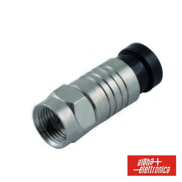 Ficha F Macho Compressão P/ Cabo 6.8Mm - NOVEDUC Equipamento Laboratório e Formação Profissional