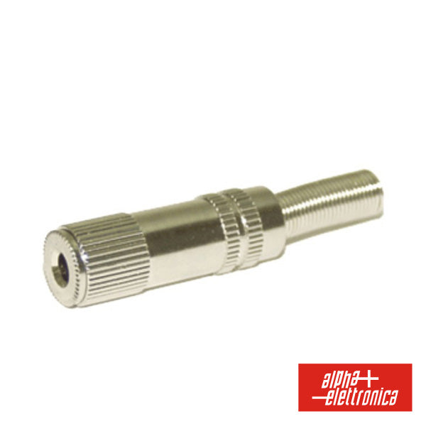 Ficha Jack 3.5Mm Fêmea St Niquelada C/ Guarda Cabo - NOVEDUC Equipamento Laboratório e Formação Profissional