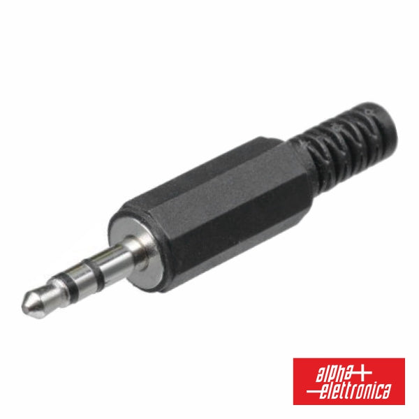 Ficha Jack 3.5Mm Macho St C/ Proteção De Cabo - NOVEDUC Equipamento Laboratório e Formação Profissional