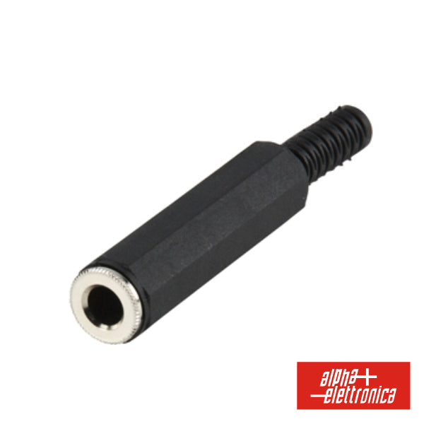Ficha Jack 6.35Mm Fêmea Mono C/ Proteção De Cabo - NOVEDUC Equipamento Laboratório e Formação Profissional