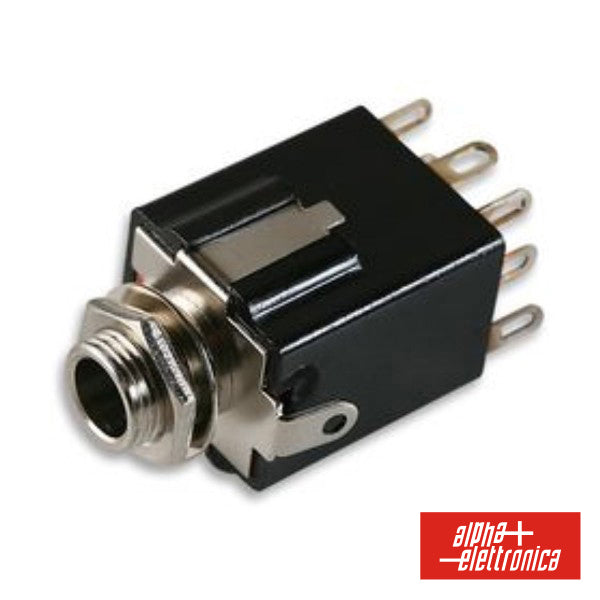 Ficha Jack 6.35Mm Fêmea St De Painel 3P 8 Contactos - NOVEDUC Equipamento Laboratório e Formação Profissional