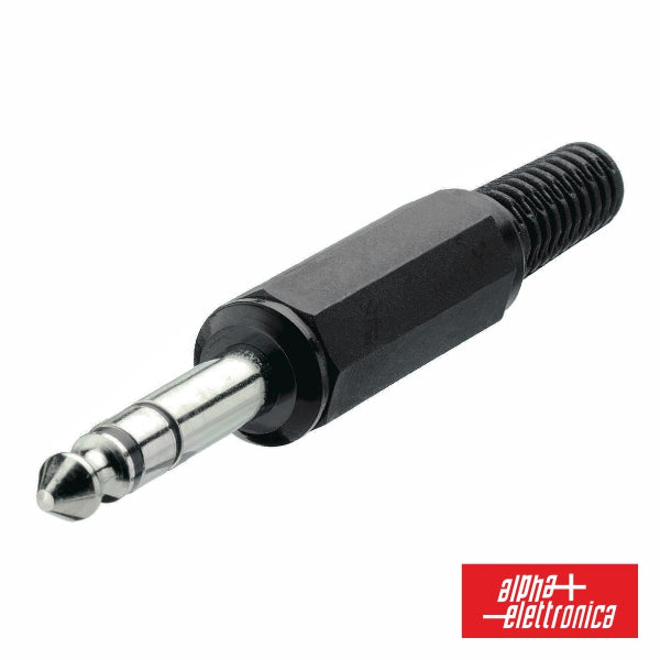 Ficha Jack 6.35Mm Macho St C/ Proteção De Cabo - NOVEDUC Equipamento Laboratório e Formação Profissional