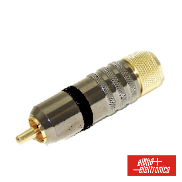Ficha Rca Macho Polarizado/Autostring Dourado-Preto - NOVEDUC Equipamento Laboratório e Formação Profissional