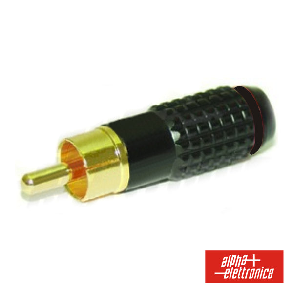 Ficha Rca Macho Preta Metálica - NOVEDUC Equipamento Laboratório e Formação Profissional