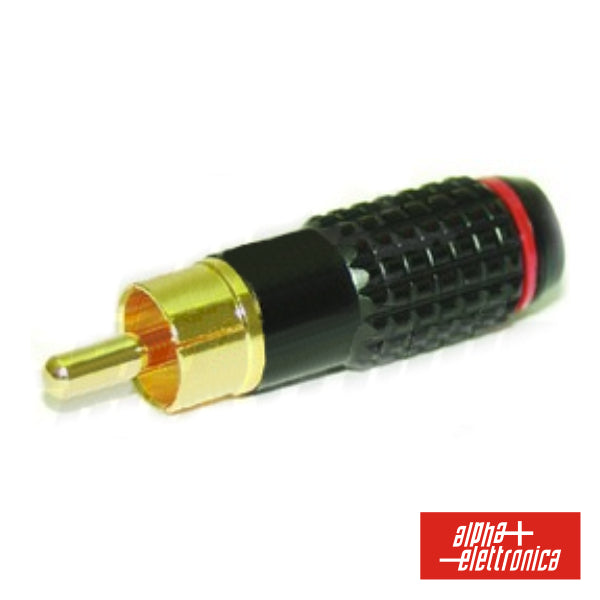 Ficha Rca Macho Vermelha Metálica - NOVEDUC Equipamento Laboratório e Formação Profissional
