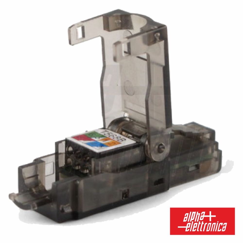 Ficha Rj45 Modelar 8P8C Cat6A Keystone - NOVEDUC Equipamento Laboratório e Formação Profissional