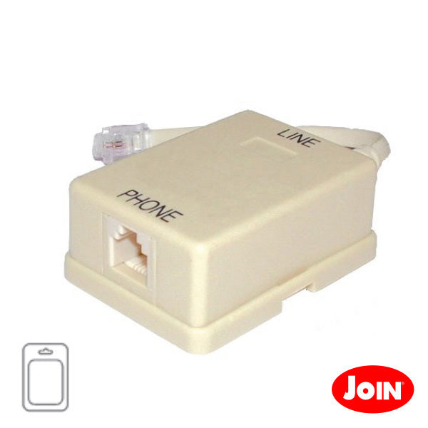 Filtro Adsl Simples 6P2C Blister - NOVEDUC Equipamento Laboratório e Formação Profissional