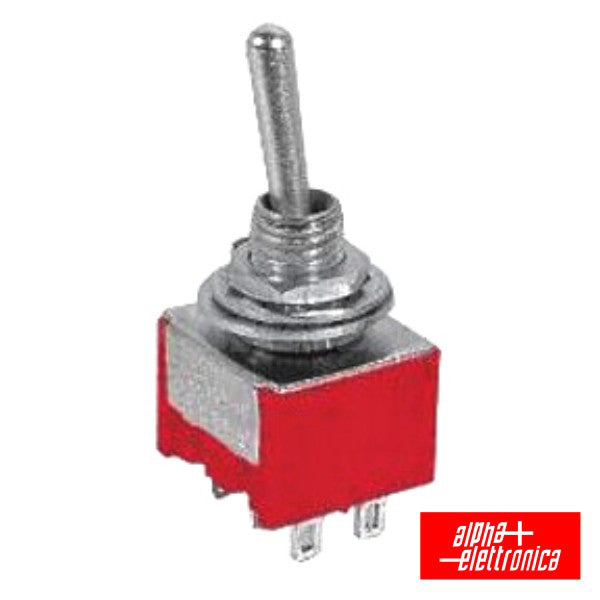 Interruptor Alavanca Miniatura (On)-Off-On Painel - NOVEDUC Equipamento Laboratório e Formação Profissional