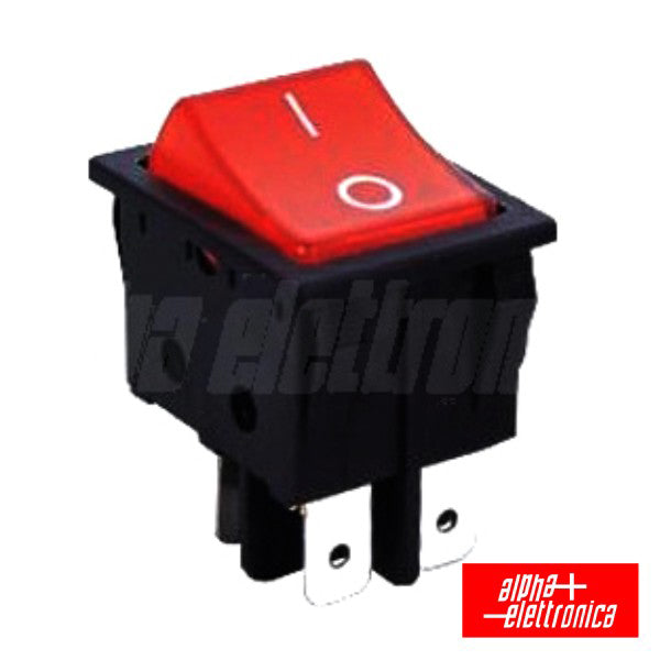 Interruptor Basculante C/ Luz 15A-250V Dpst On-Off - NOVEDUC Equipamento Laboratório e Formação Profissional