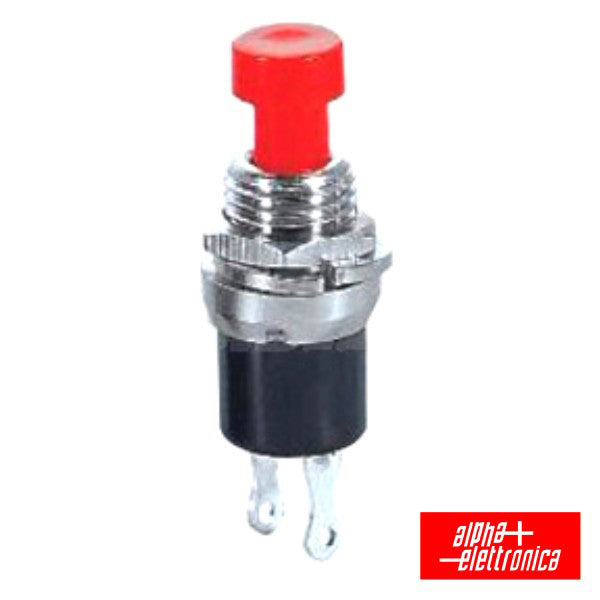 Interruptor Pressão Mini Redondo Norm Aberto Vermelho - NOVEDUC Equipamento Laboratório e Formação Profissional