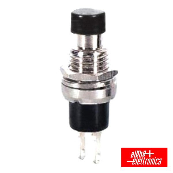 Interruptor Pressão Miniatura Redondo Norm Fechado Preto - NOVEDUC Equipamento Laboratório e Formação Profissional