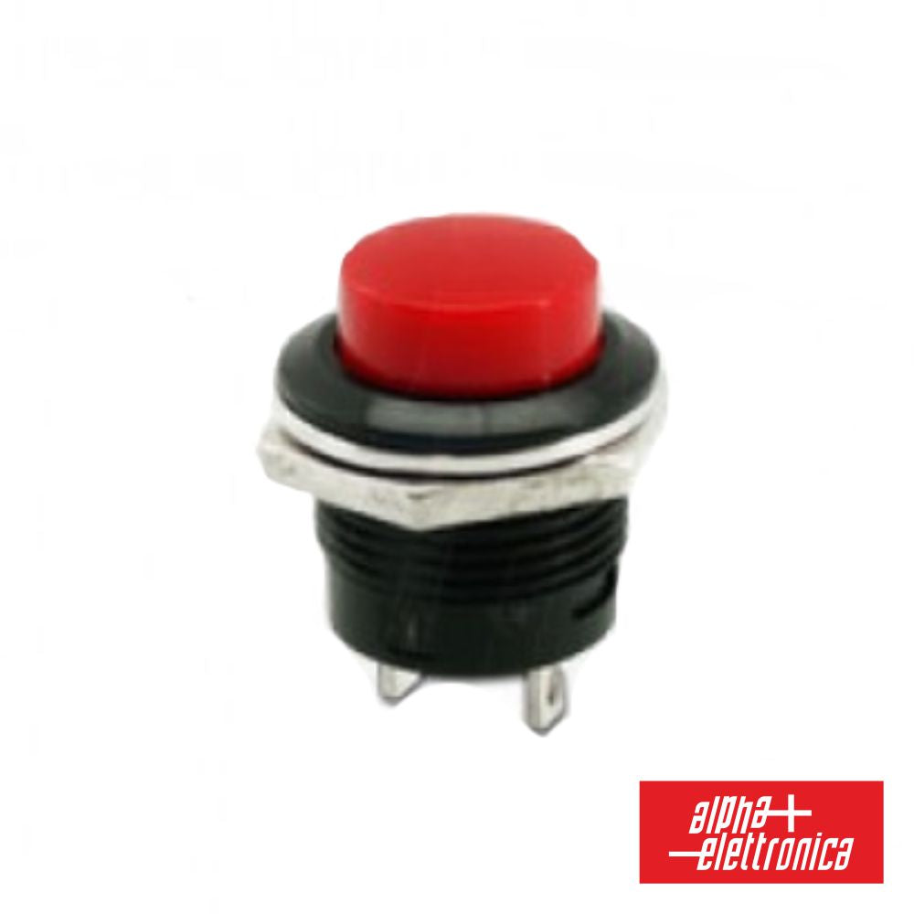 Interruptor Pressão Redondo Normalmente Aberto Vermelho - NOVEDUC Equipamento Laboratório e Formação Profissional