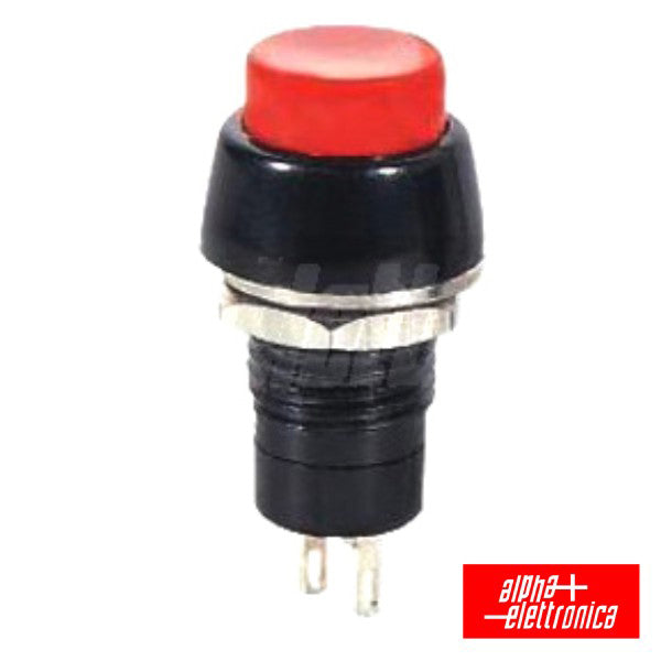 Interruptor Pressão Redondo Normalmente Aberto Vermelho - NOVEDUC Equipamento Laboratório e Formação Profissional