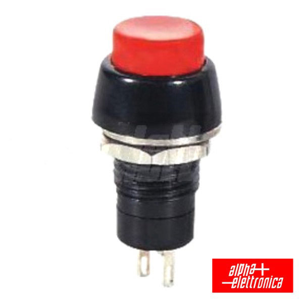 Interruptor Pressão Redondo On-Off Vermelho - NOVEDUC Equipamento Laboratório e Formação Profissional