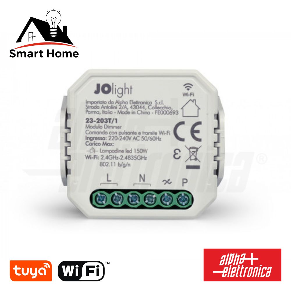 Módulo Automação Interruptor Dimável Wifi 1 Canal Tuya Alpha - NOVEDUC Equipamento Laboratório e Formação Profissional