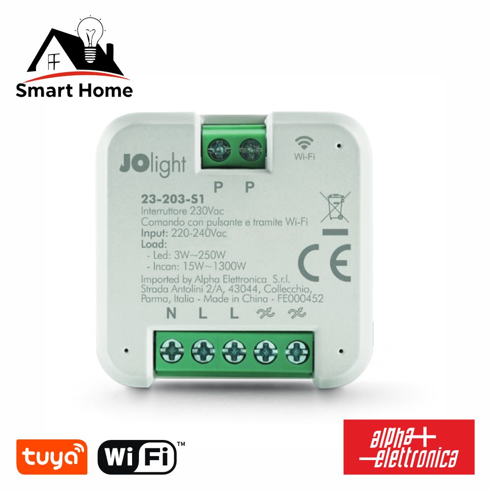 Módulo Automação Interruptor Wifi 1 Canal Tuya Alpha - NOVEDUC Equipamento Laboratório e Formação Profissional
