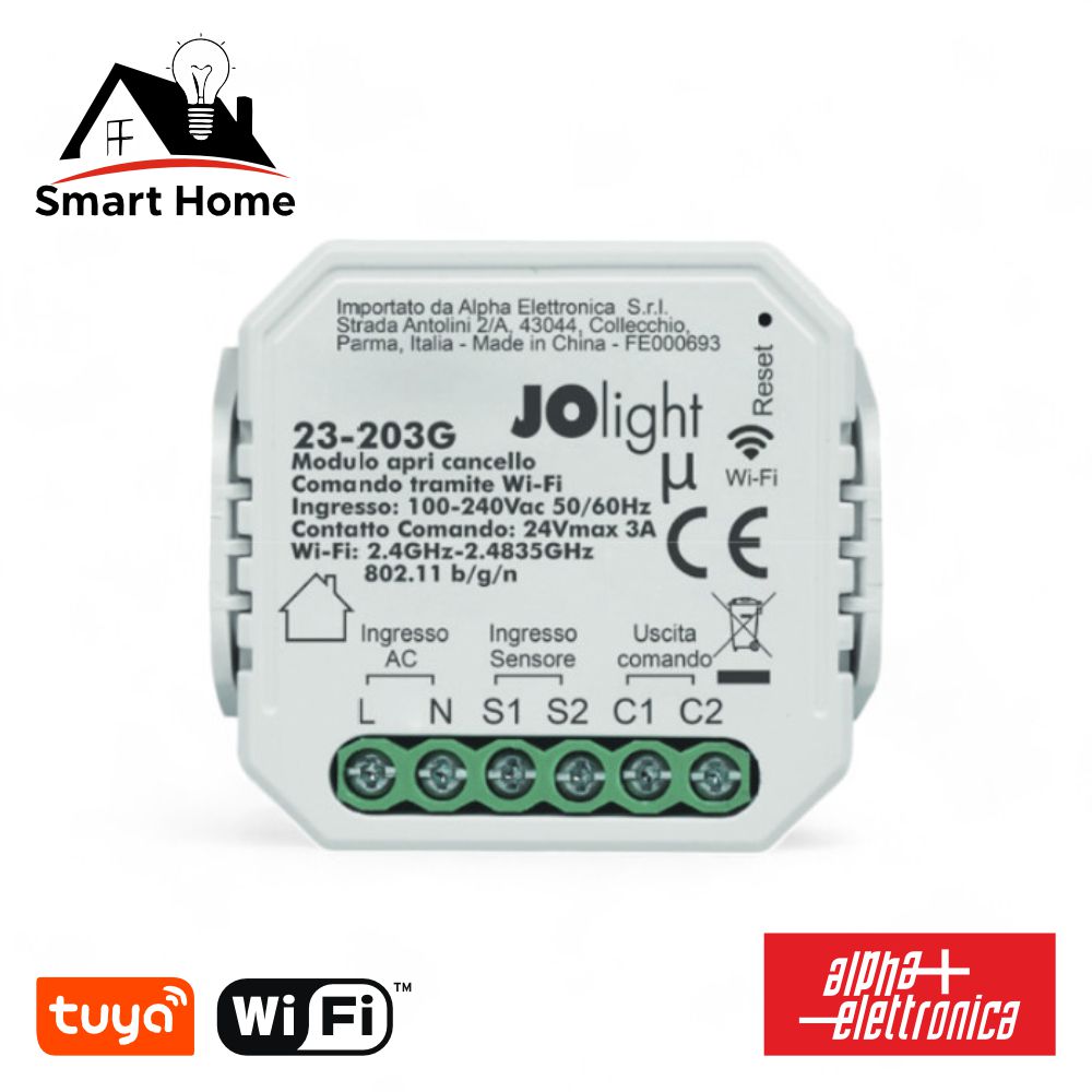 Módulo Automação P/ Controlo De Portões Wifi Tuya Alpha - NOVEDUC Equipamento Laboratório e Formação Profissional