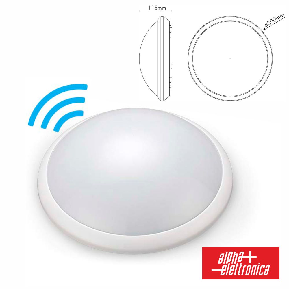 Painel Led 16W Ø300Mm C/ Sensor 4000K 1200Lm Branco Jolight - NOVEDUC Equipamento Laboratório e Formação Profissional