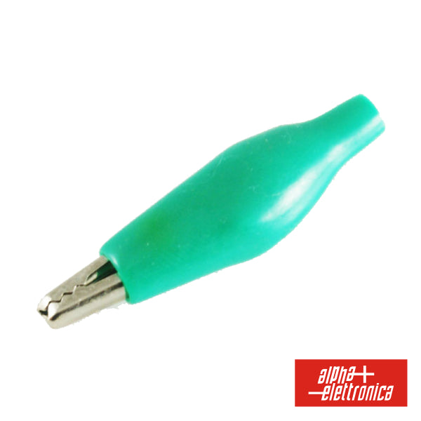 Pinça Crocodilo 36.5Mm Isolada Verde - NOVEDUC Equipamento Laboratório e Formação Profissional