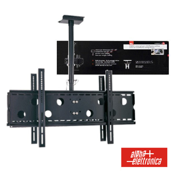 Suporte Lcd/Plasma 32/60" Duplo Tecto 160Kg Alpha - NOVEDUC Equipamento Laboratório e Formação Profissional