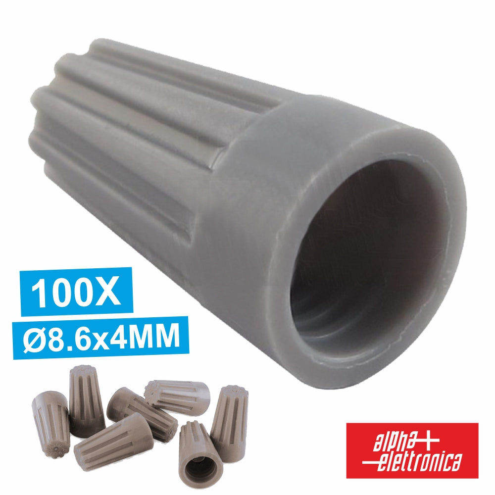 Terminal P/ Unir Cabos 8.6X4Mm 100X - NOVEDUC Equipamento Laboratório e Formação Profissional