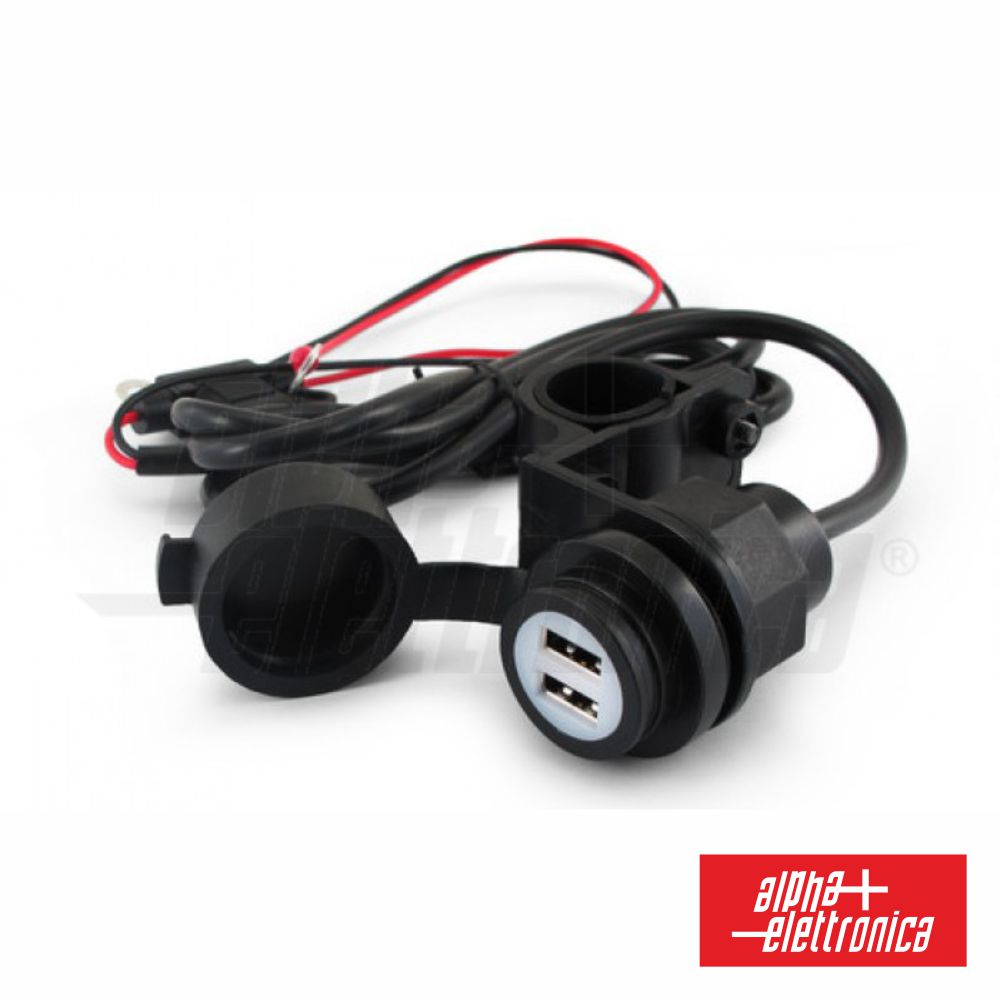 Tomada Usb Dupla De Embutir 12-28Vdc P/ 5Vdc - NOVEDUC Equipamento Laboratório e Formação Profissional