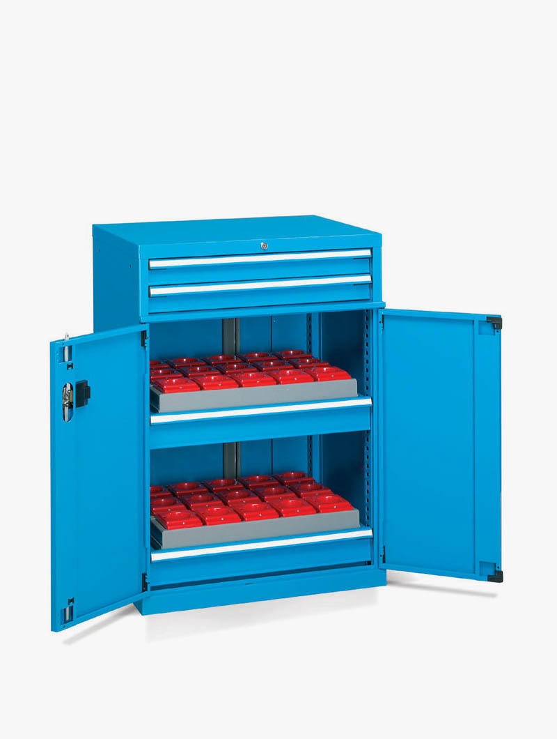 Armário para organização de ferramentas CNC — vista do equipamento